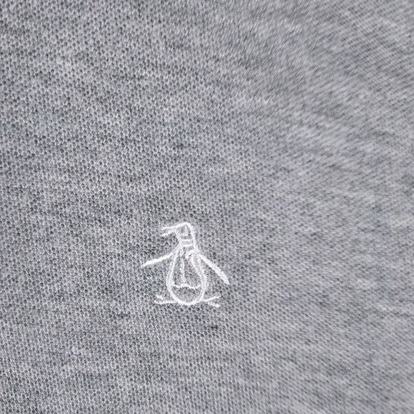 Original Penguin by Munsingwear Men’s Gray Long‑Sleeve Polo, Size XL – Classic F - Picture 2 of 6